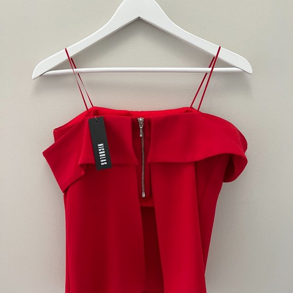 NWT Nicholas Off the Shoulder Blouse (Crepe Shoulder Band) - Picture 4 of 12